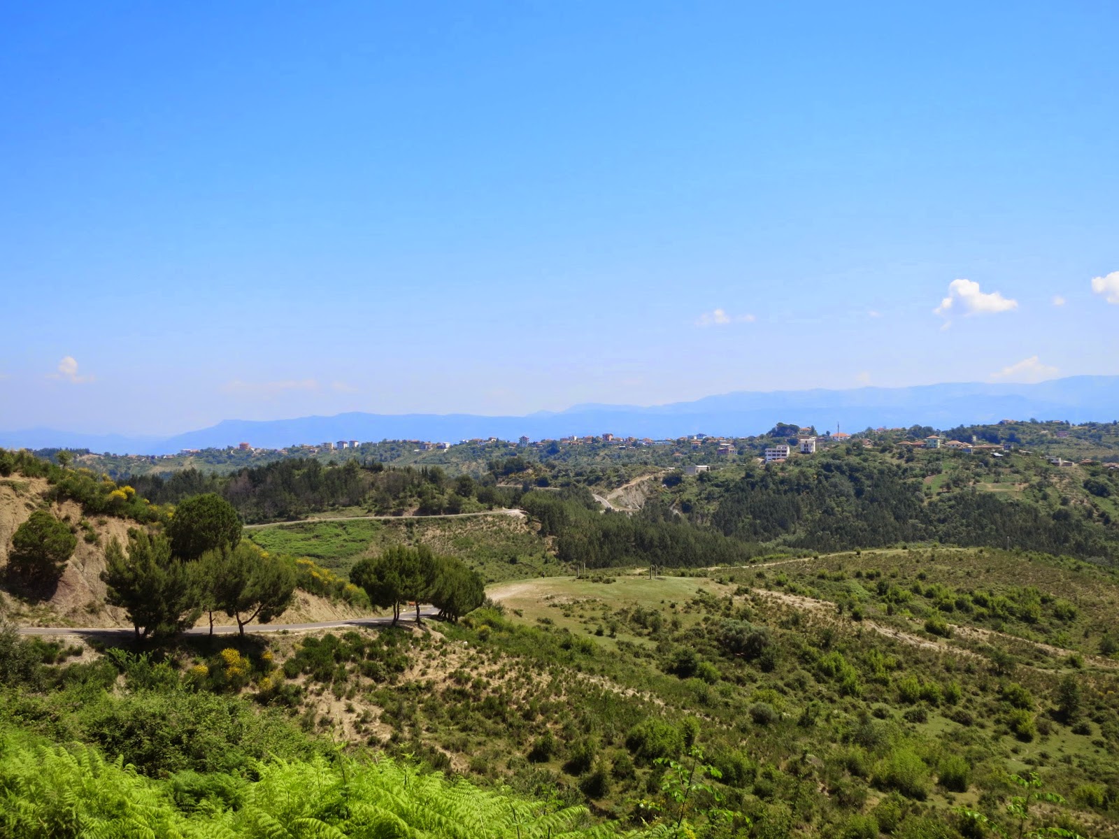 View of the Albanian countryside, taken near the town of Ishem